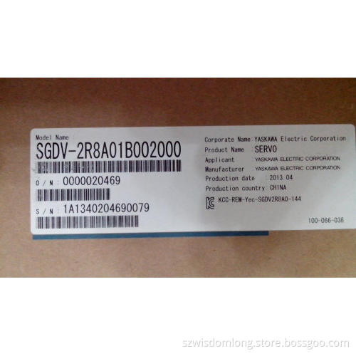 Yaskawa Drive SGDV-2R8A01B02000 400W